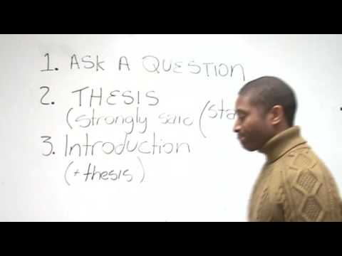 How to write a thesis statement powerpoint